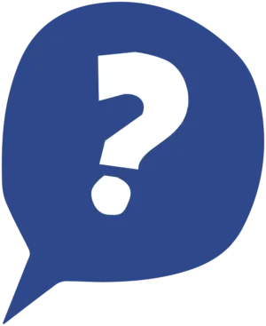 Illustration av frågetecken i pratbubbla